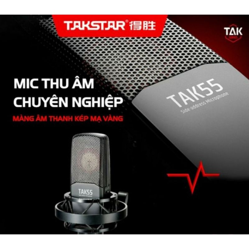 MICRO THU ÂM CHUYÊN NGHIỆP TAKSTAR TAK55 ~ HÀNG CHÍNH HÃNG 100%