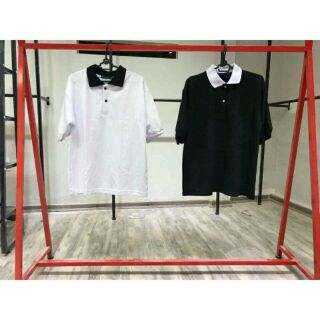 Polo basic unisex - thun cổ phối màu ( ảnh thật )