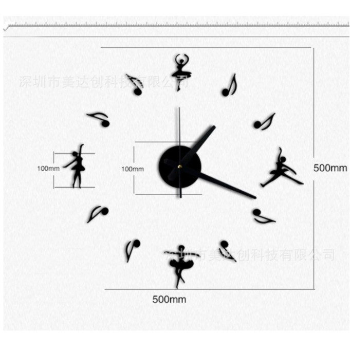 Đồng hồ số mica mẫu KHIÊU VŨ A3