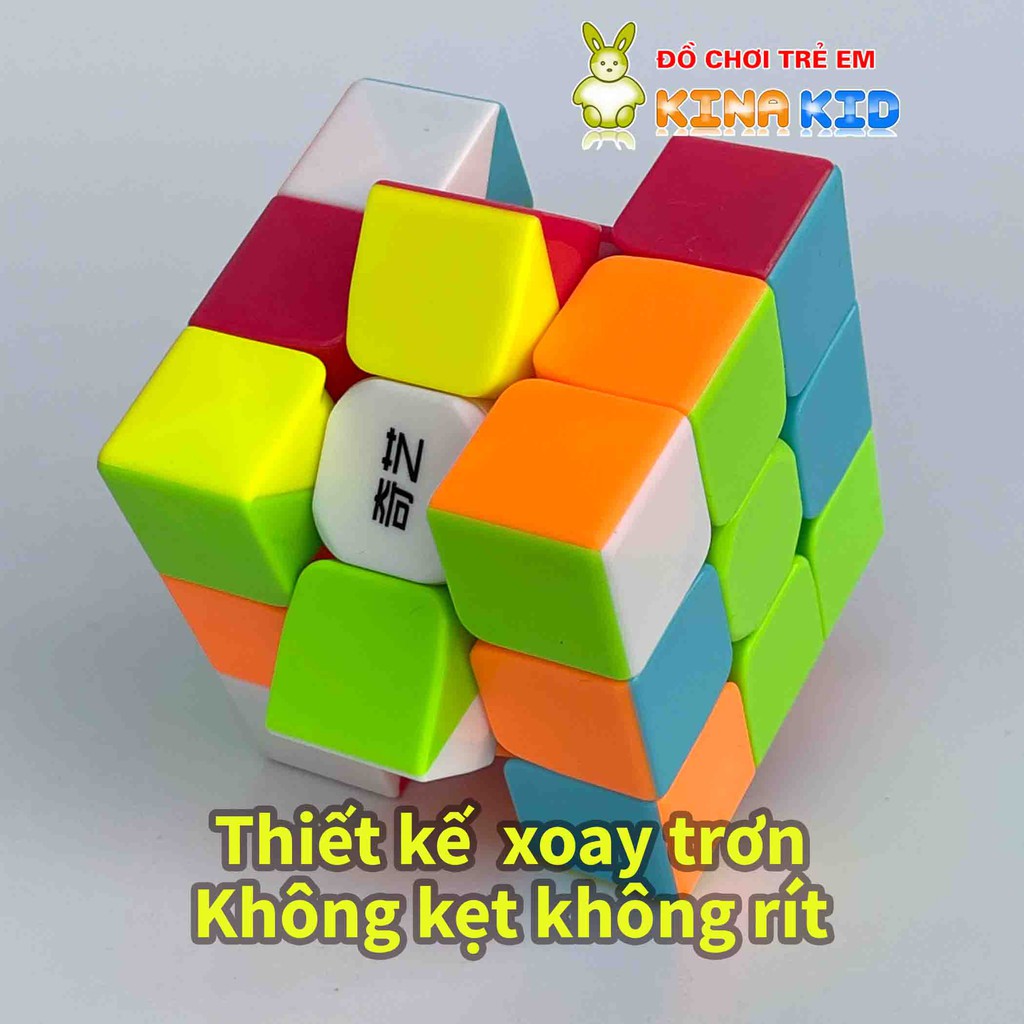 Rubik 3x3 QiYi Warrior S, Magic Cube Rubic 3 tầng Stickerless, Trơn Mượt, Bẻ Góc Cực Tốt