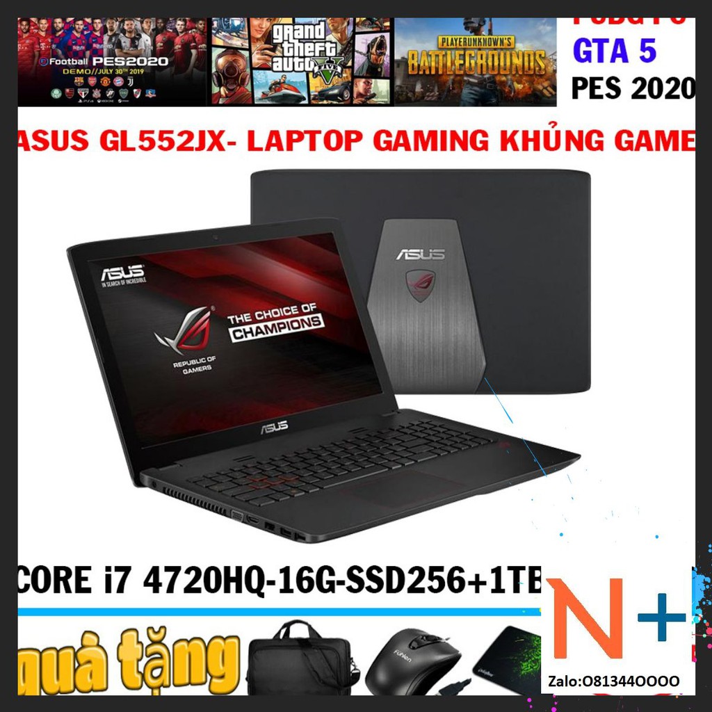 laptop Asus gl552jx core i5 4210H, ram 8g ,ssd128+hdd500g