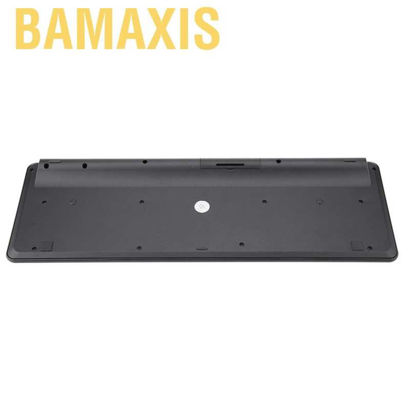 Bamaxis Slim Wireless Ergonomic Keyboard+USB Receiver Portable For Laptop Desktop HPT