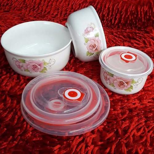 Bộ 3 bát sứ hút chân không để tủ lạnh