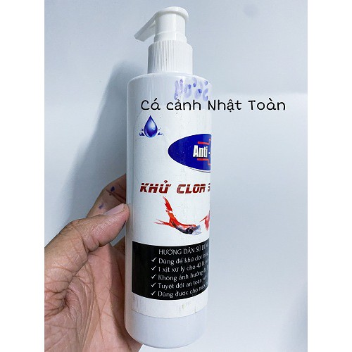 KHỬ CLO SIÊU TỐC ANTI CLOR CÁ XINH CHO BỂ CÁ CẢNH