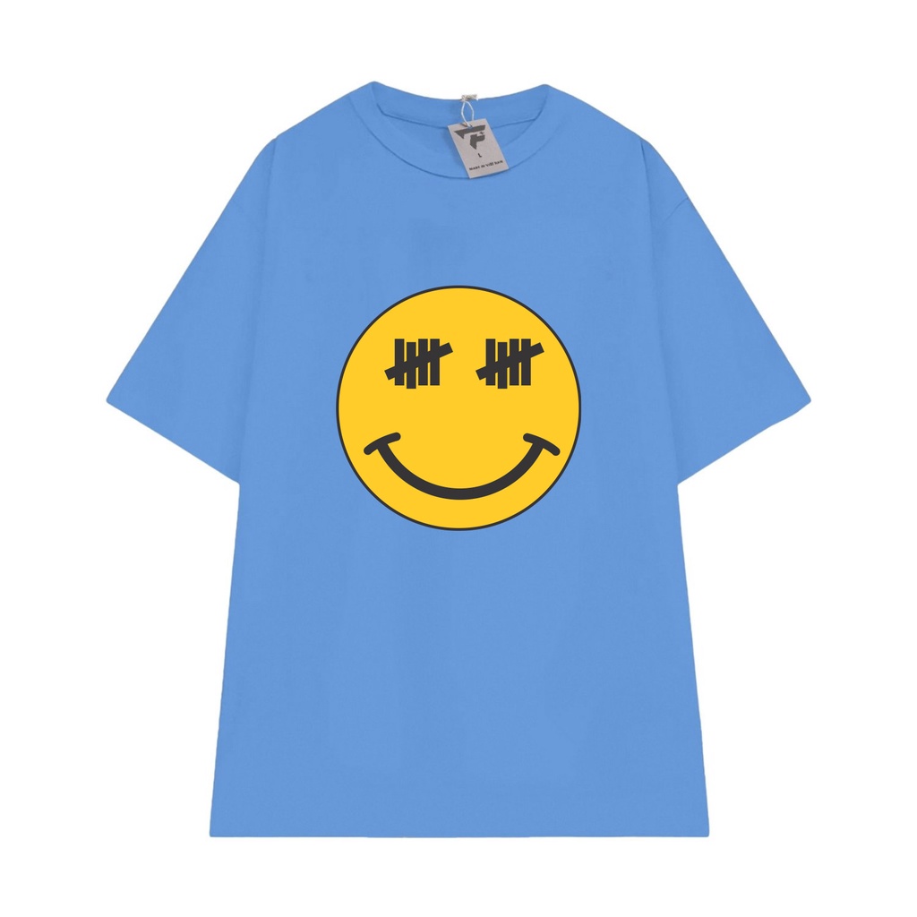 Áo thun unisex DREW in mặt cười cute vải cotton mát FPLUS FP91