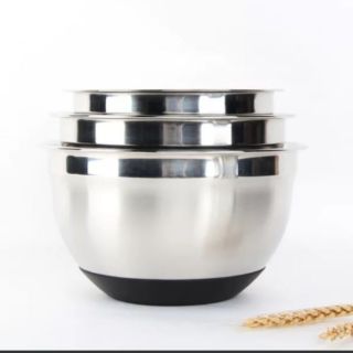 Âu trộn bột inox chống trượt đế silicon 3121