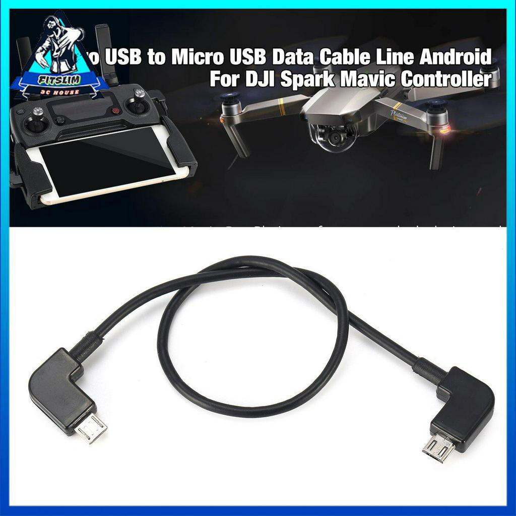 Dây cáp dữ liệu Micro USB sang Micro USB Android cho bộ điều khiển DJI Spark Mavic
