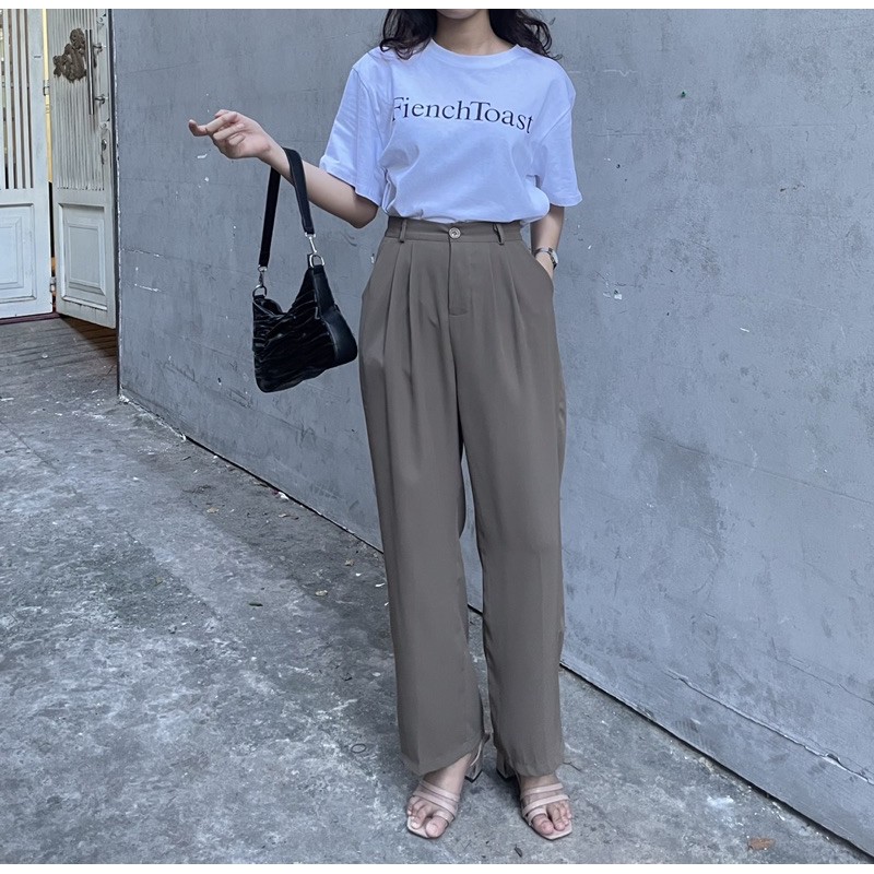 Quần suông Hàn Quốc form dài 4 màu | BigBuy360 - bigbuy360.vn