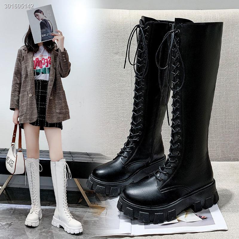 Giày boot cổ cao đế dày co giãn năng động dễ phối đồ cho nữ có size lớn 41-43