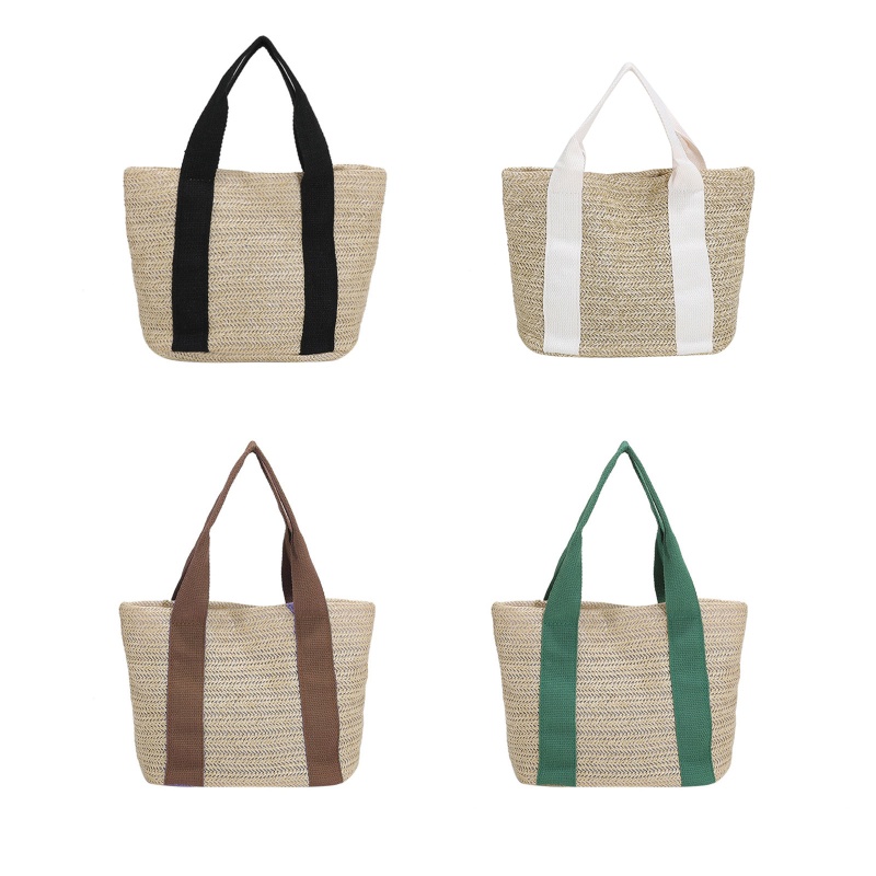 Túi Xách Đan Mây Màu Sắc Đơn Giản Thời Trang Cho Nữ