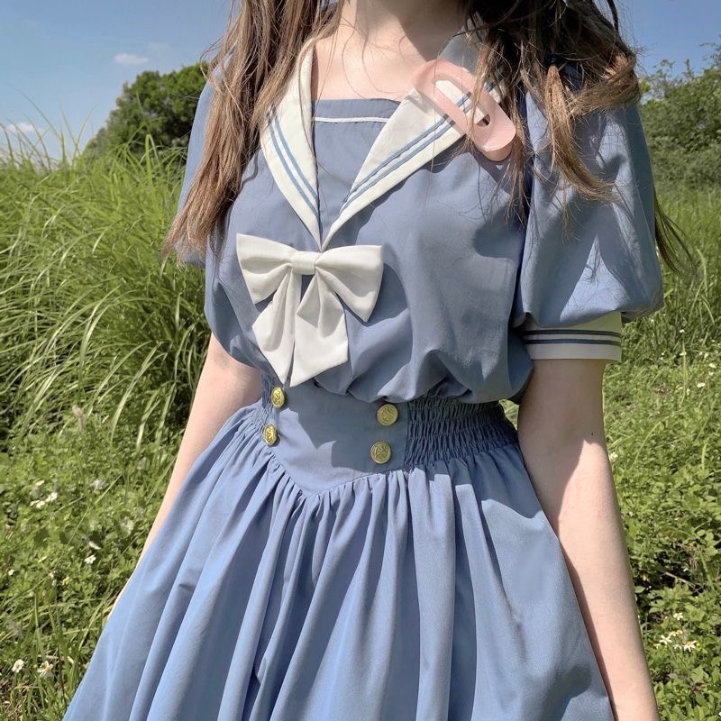Váy Đầm Lolita Thuỷ Thủ Mẫu Mới Ulzaang