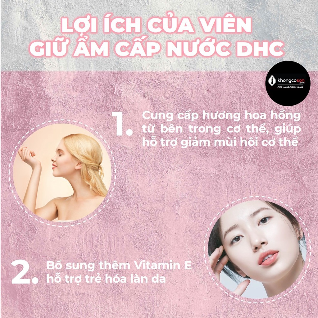 Viên Uống Hương Hoa Hồng DHC Bulgarian Rose Capsule 30 Ngày - Khongcoson