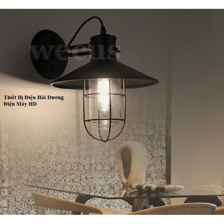 Đèn treo tường phòng nổ PA01  - Tặng kèm bóng led 3w Có video hướng dẫn lắp đặt - Energy Green Lighting - BH 1 năm