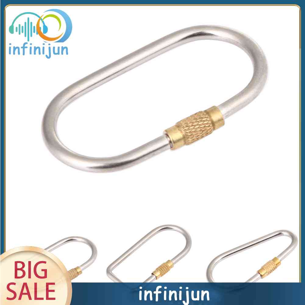 Móc Khóa Carabiner Hình Chữ D Bằng Hợp Kim Titan