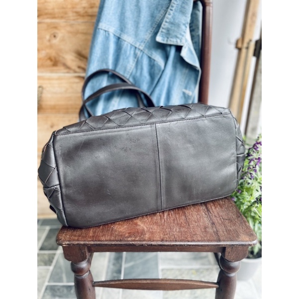 SALE- túi si da thật đan sz to