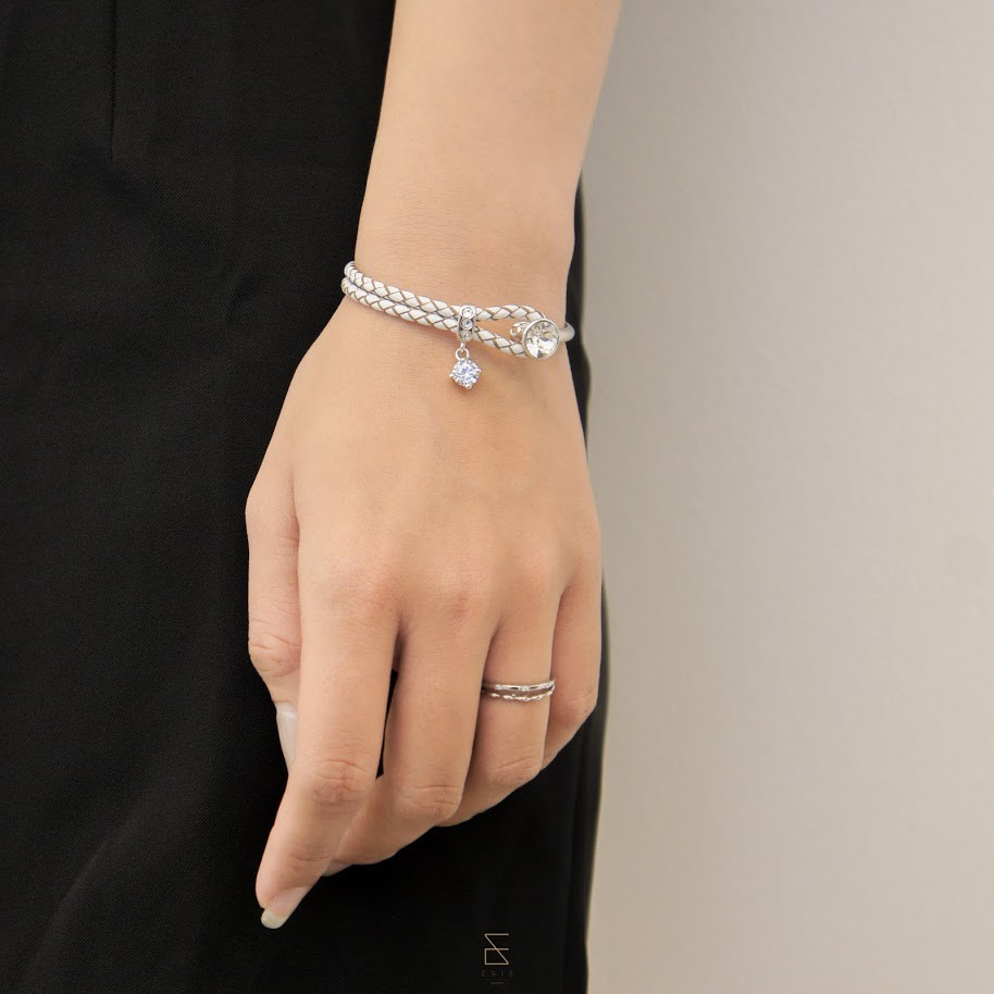 [BLK] Vòng Tay Phối Da Cao Cấp Hàn Quốc