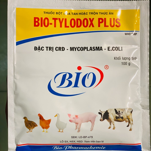 [Mã PETHOT giảm 8% đơn 199K] BIO TYLODOX PLUS TRỊ CRD ECOLI cho VẬT NUÔI