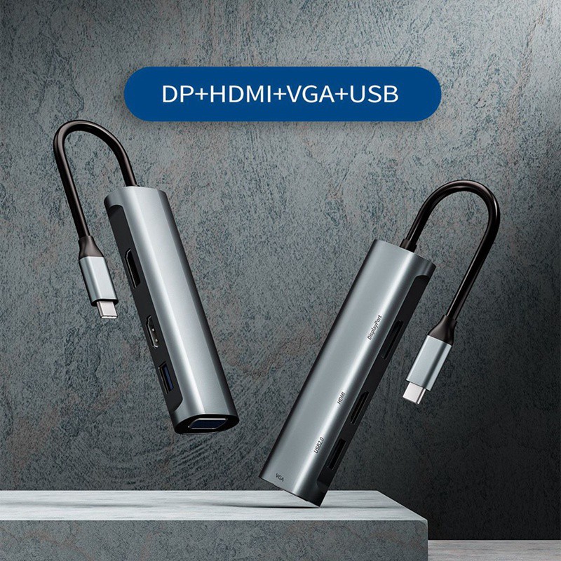 Bộ Chia Cổng Hdmi + Vga + Usb 2.0 4 Trong 1 Cho Máy Tính | BigBuy360 - bigbuy360.vn