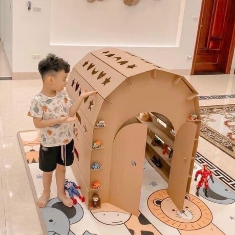Nhà Bìa Carton Lắp Ghép Thông Minh Cho Bé MaxStore
