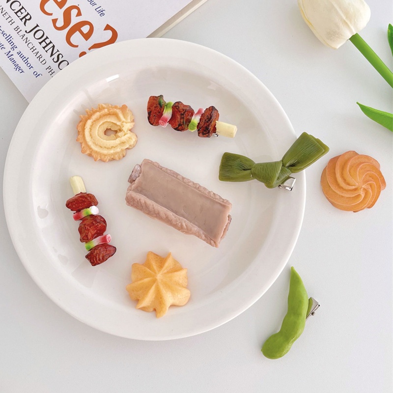 Kẹp Tóc Mỏ Vịt Bằng Nhựa Resin Dễ Thương Trang Trí Đa Ứng Dụng