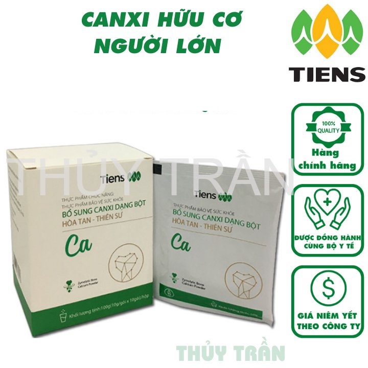 CANXI DẠNG BỘT HOÀ TAN TIENS (canxi ngươi lơn) (10 gói/hộp)