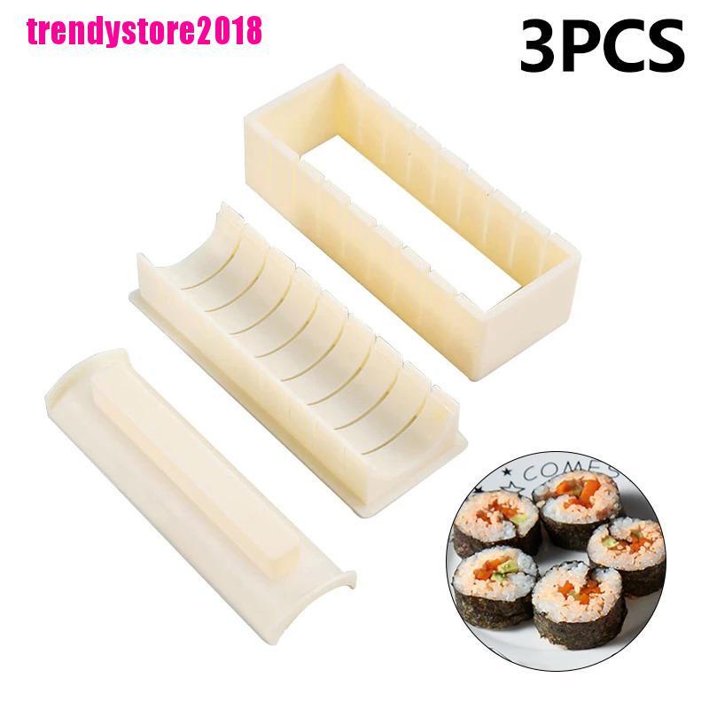 Set 3 dụng cụ làm cơm nắm sushi phong cách Nhật Bản tiện lợi