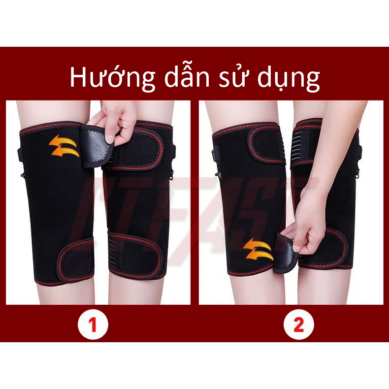 Máy massage đầu gối không dây thông minh CTFAST hỗ trợ điều trị đau khớp gối, công nghệ nhiệt hồng ngoại