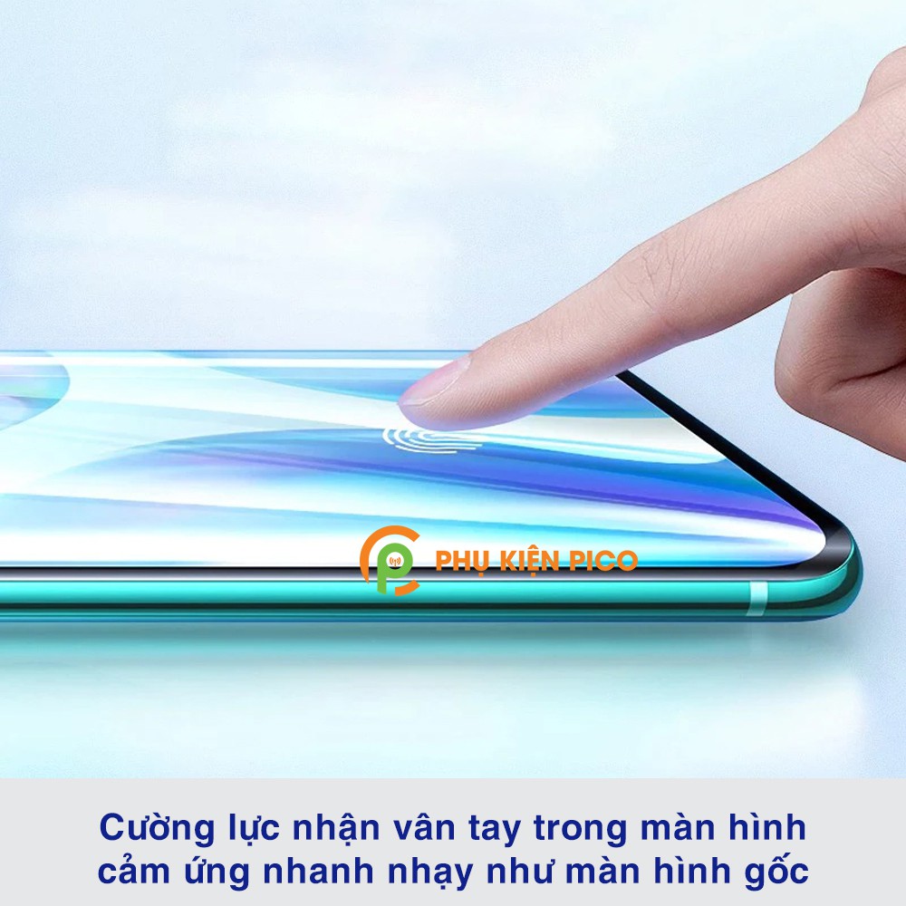 Kính cường lực Oneplus 8 nhận vân tay trong màn màn hình đèn UV cỡ lớn T-Max - Dán màn hình Oneplus 8