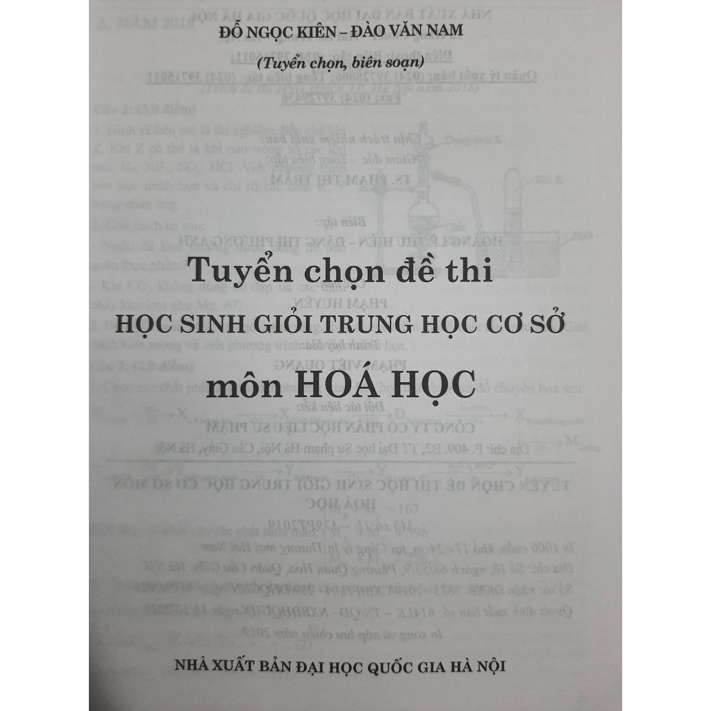 Sách - Tuyển chọn đề thi học sinh giỏi trung học cơ sở môn Hóa Học