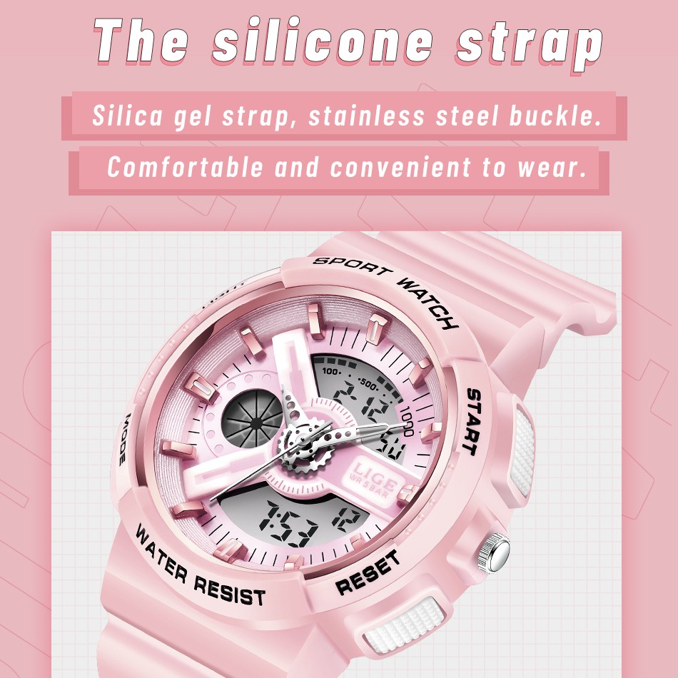 Đồng Hồ Thể Thao Điện Tử Dây Silicon Chống Thấm Nước Cho Bé | BigBuy360 - bigbuy360.vn