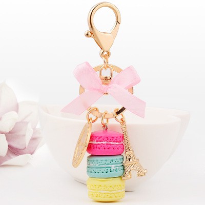 Móc khoá cute treo xe máy hình macaron; móc treo balo phong cách hàn quốc; MK01 - BONMIE