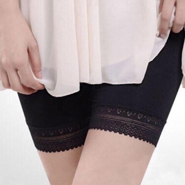 Quần Đùi Mặc Váy Cotton Chân Ren Siêu Mềm 8608