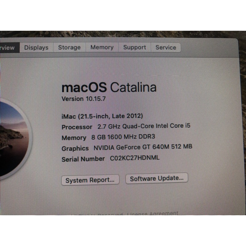 Apple imac 21.5inch i5-2.7Ghz ram 8Gb card vga 512MB ổ cứng 1000GB | BigBuy360 - bigbuy360.vn