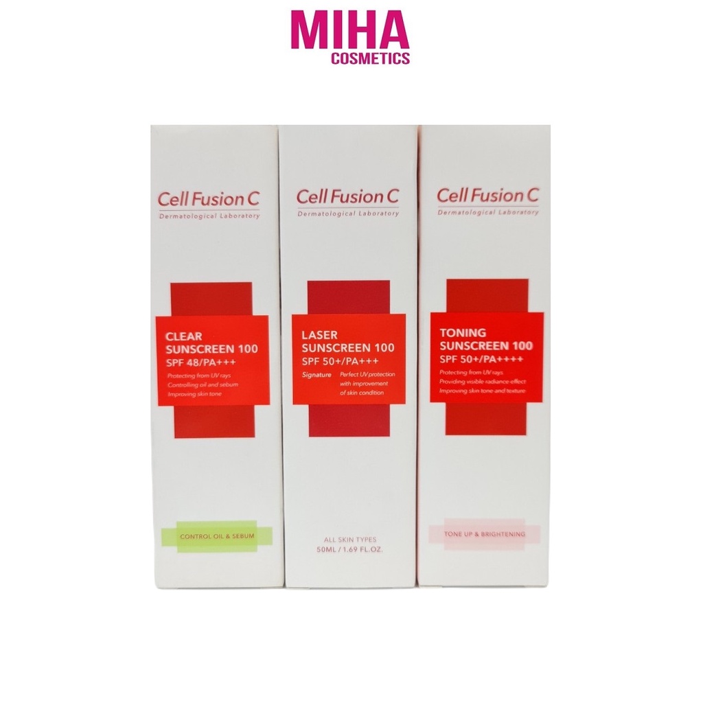 Kem Chống Nắng Cell Fusion C Clear Sunscreen 100 SPF48/PA+++ 50ml Hàn Quốc