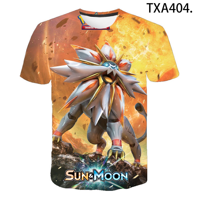 Áo Thun Ngắn Tay In Hình Hoạt Hình Pokemon 3D Dành Cho Cả Nam Và Nữ