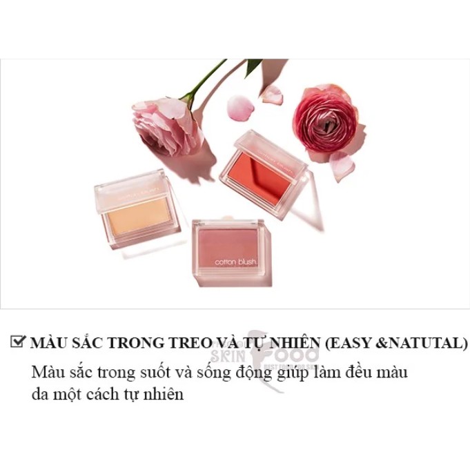 Phấn Má Hồng Dạng Nén Xinh Xắn Missha Cotton Blush 4g