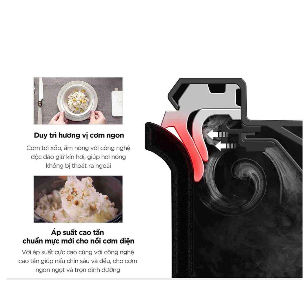 Nồi cơm áp suất điện tử cao tần Cuckoo 1.8 lít CRP-AHXB1008F