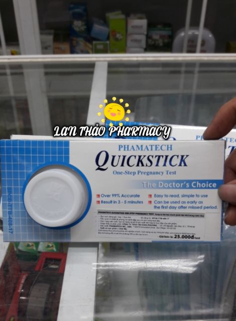 [ CHÍNH HÃNG] QUE THỬ THAI QUICKSTICK CHO KẾT QUẢ NHANH CHÍNH XÁC GIÁ SỈ