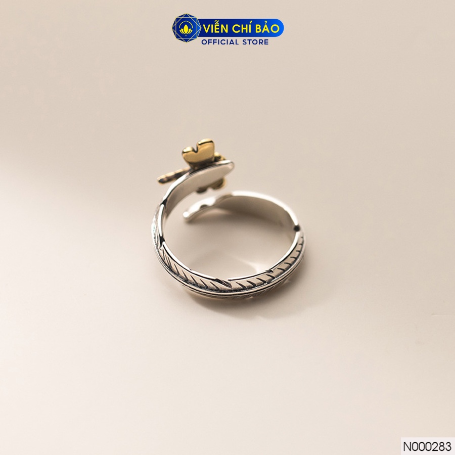 Nhẫn bạc nữ chuồn chuồn chất liệu bạc Thái 925 thời trang phụ kiện trang sức Viễn Chí Bảo N000283-V