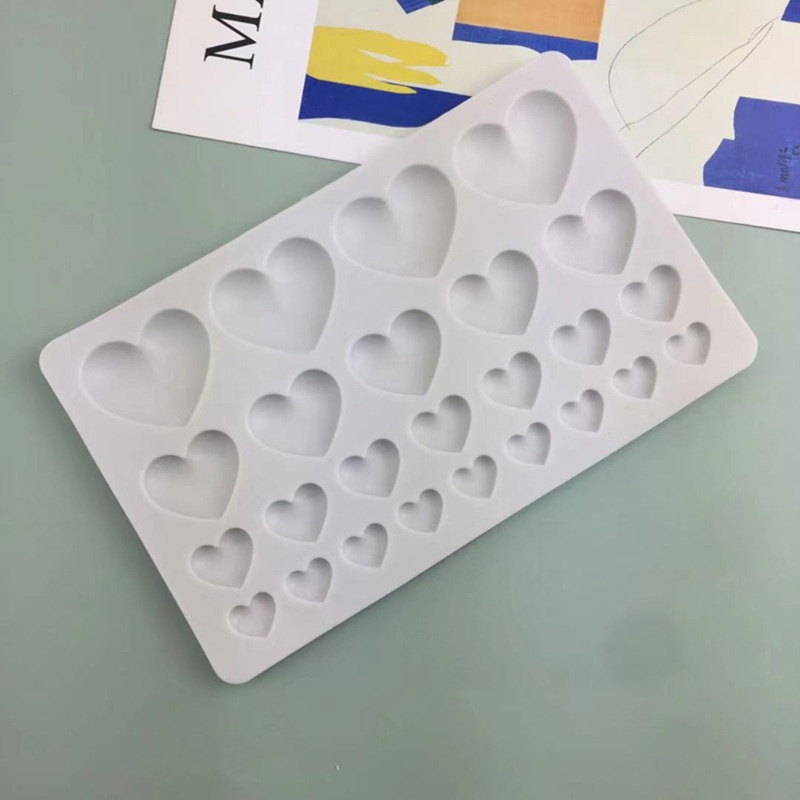 Khuôn silicone làm bánh 25 ô hình trái tim