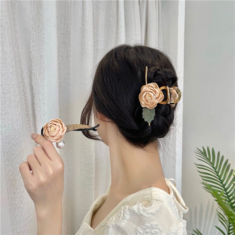 Kẹp Tóc Hình Cá Mập Cỡ Lớn 2022 Thời Trang Pháp Sang Trọng Dành Cho Nữ