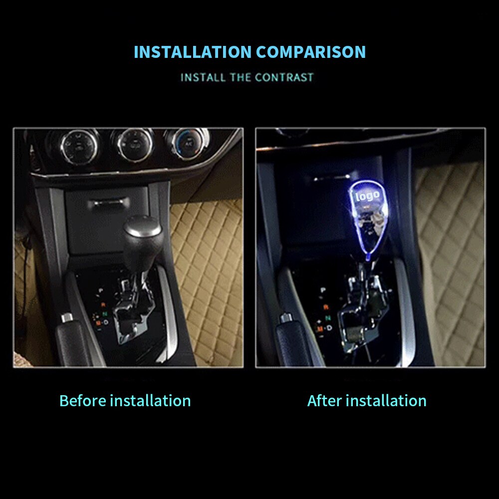 Cần gạt số cảm ứng có đèn Led chuyên dụng dành cho xe Toyota Honda Mazda Hyundai Kia Chevrolet