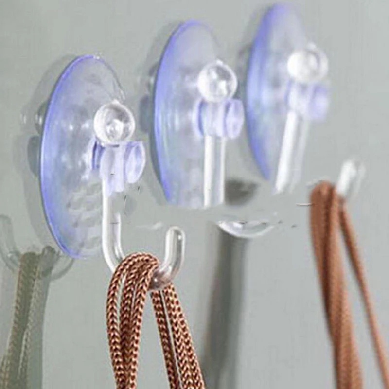 [Hot Promos] Móc Treo Đồ Dán Tường Trong Suốt Có Thể Sử Dụng Cho Nhà Bếp / Phòng Tắm / Phòng Ngủ / Tường