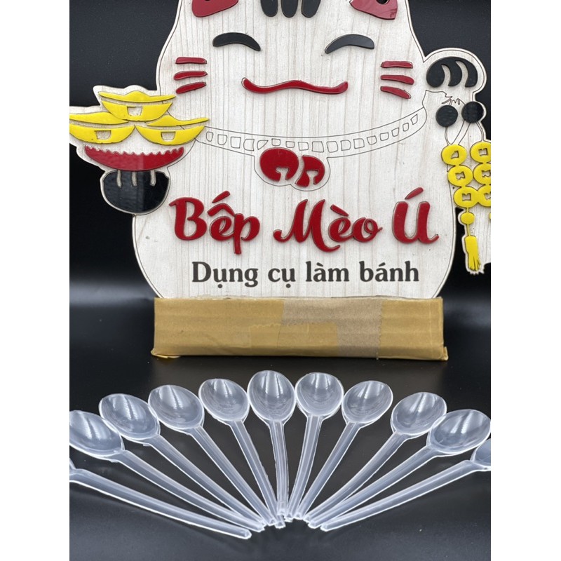 Muỗng nhựa nhỏ 12cm dùng 1 lần - 100 cái