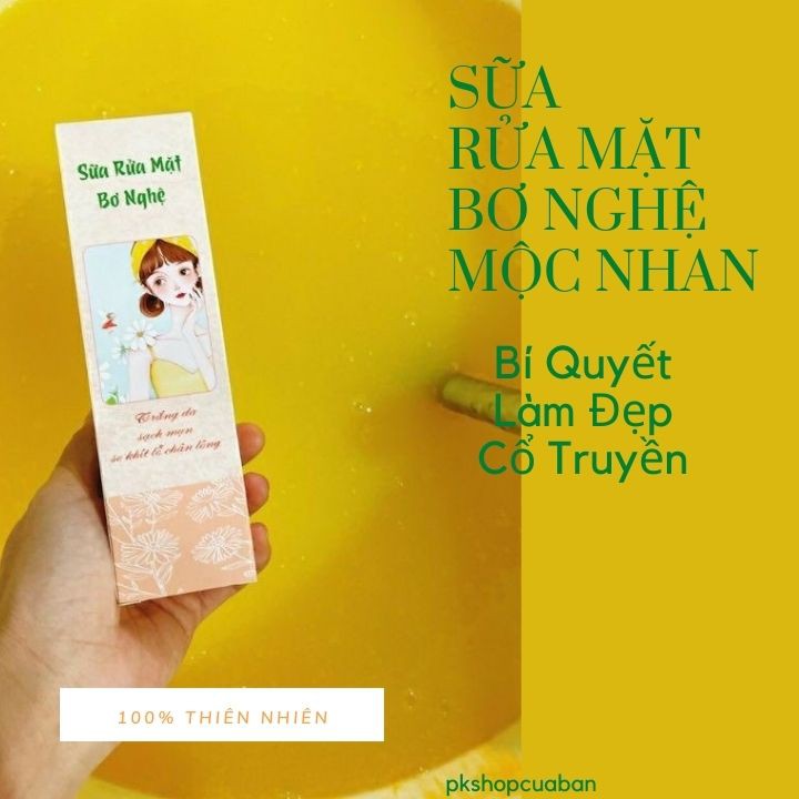 [ SIÊU PHẨM ] Sữa Rửa Mặt Bơ Nghệ Mộc Nhan ❤️ Trắng Da - Sạch Mụn - Se Khít Lỗ Chân Lông ❤️