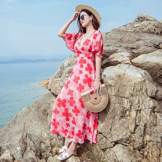 Đầm maxi hoa cao cấp xinh đẹp