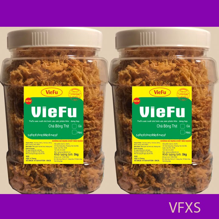 1Kg Chà bông xù sợi thơm bơ - 2 hũ