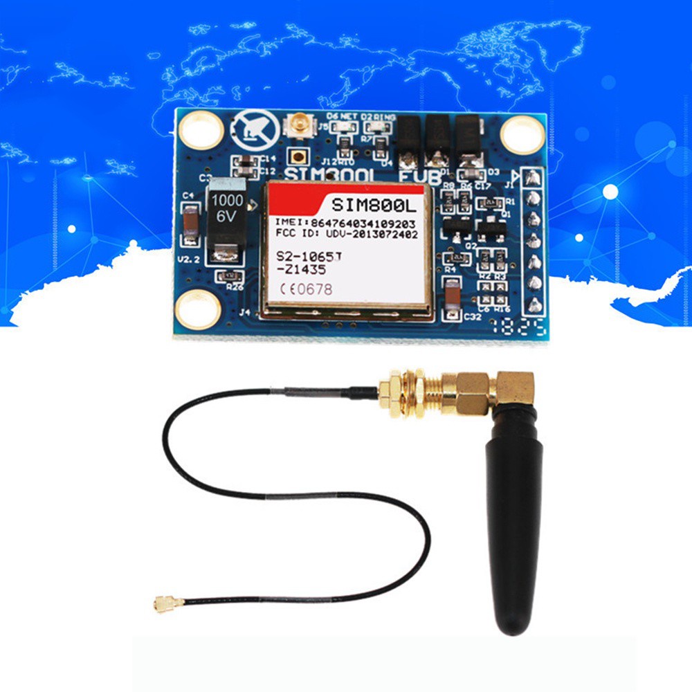 HARRIETT Wireless Module Phone SIM800L Antenna Cable 5V Board Mini Data GPRS GSM/Multicolor