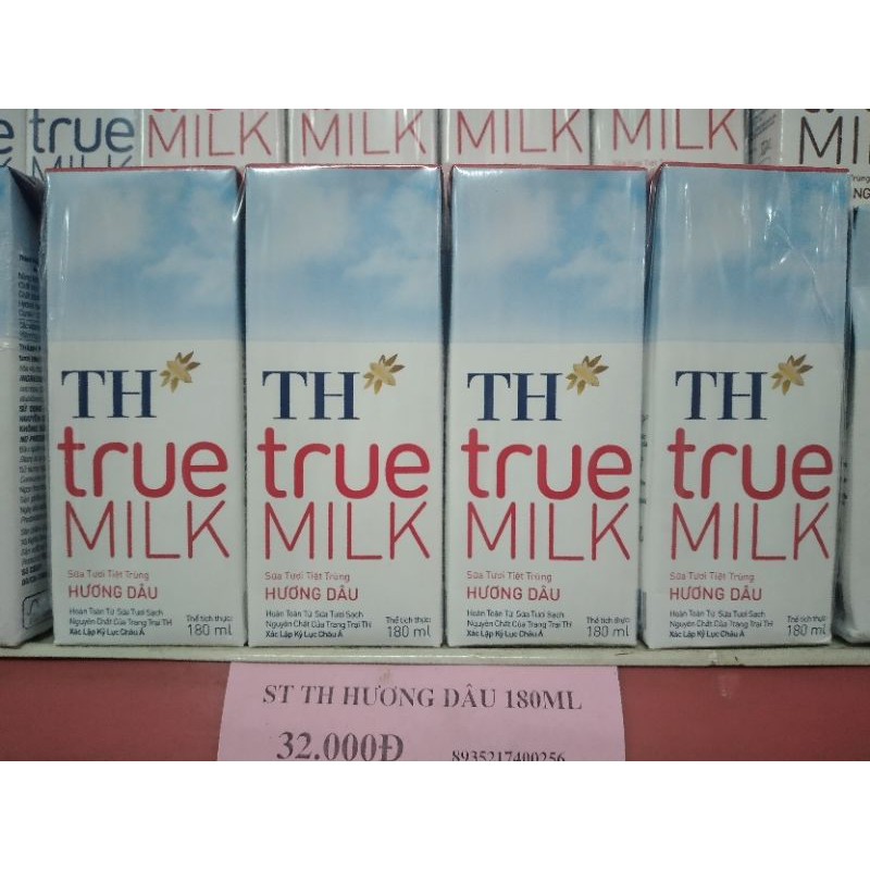 sữa TH True milk hương dâu 180ml