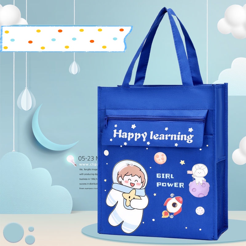 Túi Xách Vải Canvas Đeo Vai Đựng Tài Liệu Thiết Kế Dễ Thương Cho Bé